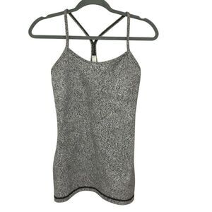 Lululemon black and gray tank top size 6